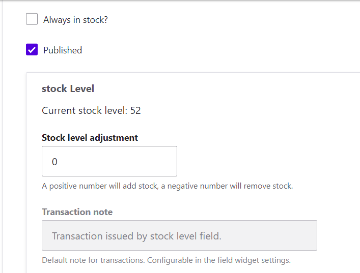 Screenshot of level adjustment
