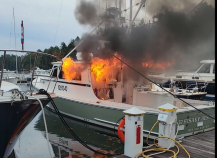 Boat on Fire