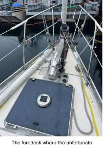 The bow hatch