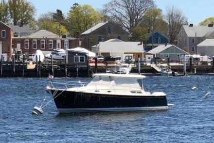 Ada Hall Safely on Mooring