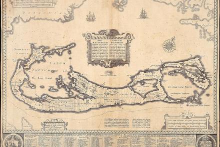 Antique map of Bermuda