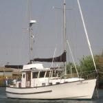 Martha Rose anchored in the California Delta
